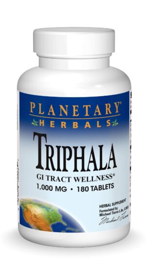 Version 1.0.0 Envase Triphala Planetary Herbals 1000mg 180 tabletas para digestión
