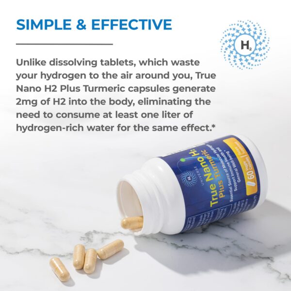 Envase blanco True Nano H2 con nanoburbujas de hidrógeno activo