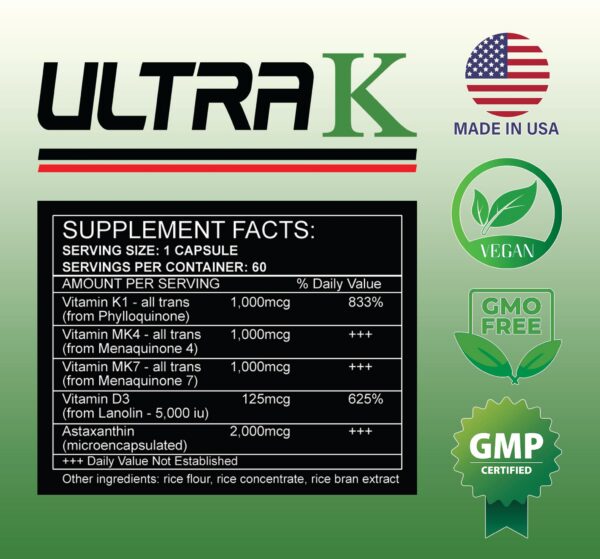 Envase Ultra K suplemento para resistencia y entrenamiento