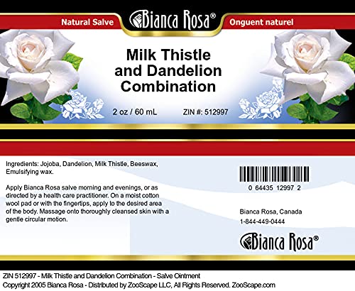 Version 1.0.0 Envase ungüento natural Bianca Rosa combinación cardo mariano y diente de león