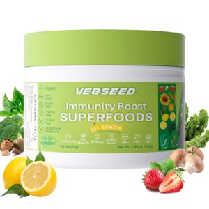 Envase Vegseed polvos greens superfoods sabor manzana verde