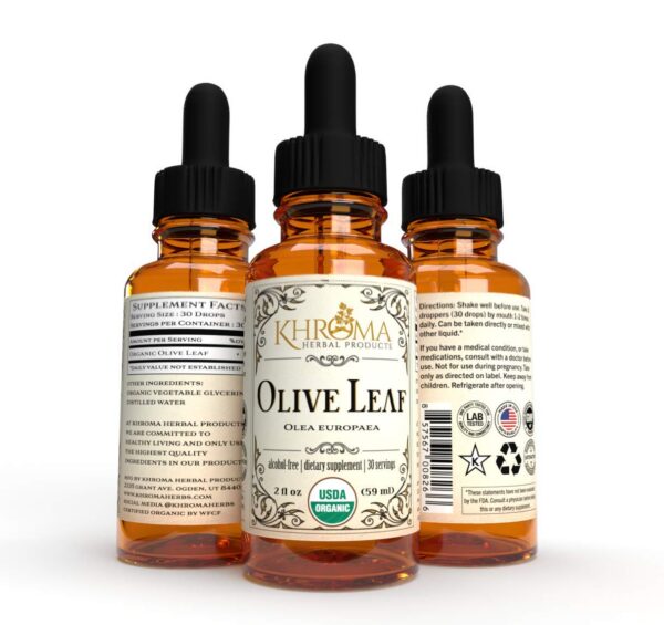 Envase vidrio Khroma hoja de olivo orgánica 59 ml