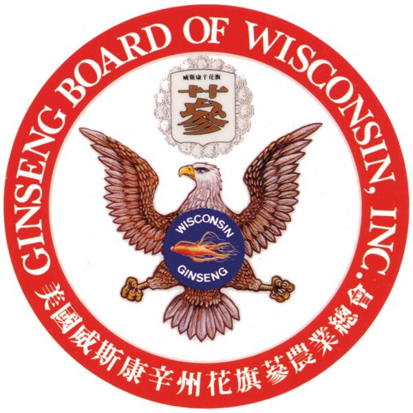 Envase vidrio con polvo de ginseng americano Wisconsin