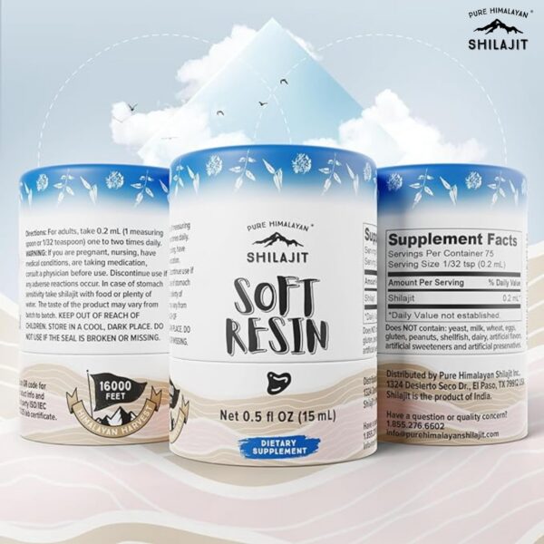 Version 1.0.0 Envase vidrio protegido luz Shilajit Himalaya Pure Himalayan