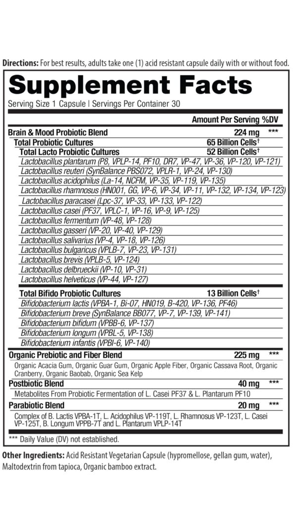Envase Vital Pro Naturals probióticos para salud digestiva e inmune