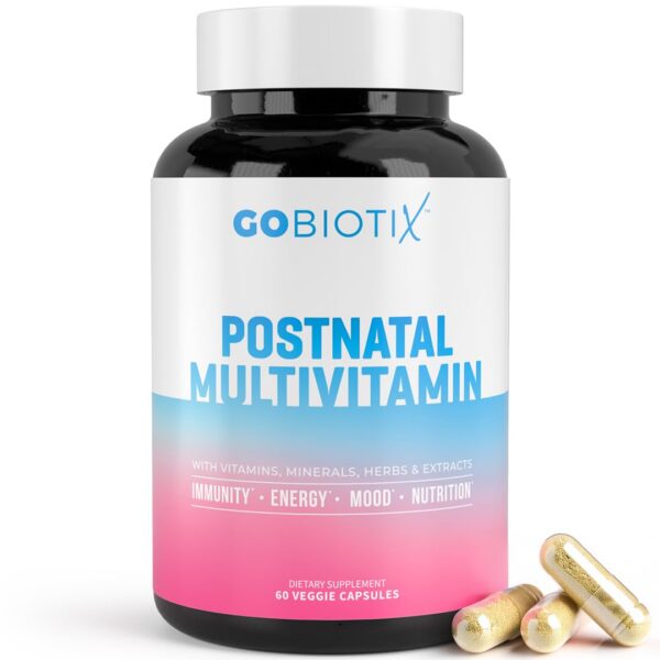 Version 1.0.0 Envase de vitaminas postparto GOBIOTIX para mamás lactantes