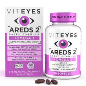 Envase Viteyes AREDS 2 Omega-3 cápsulas para salud ocular