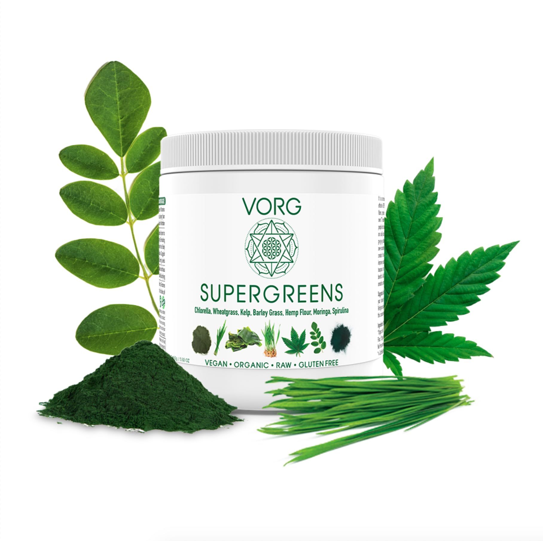 VORG SuperGreens with Probiotics and Digestive Enzymes