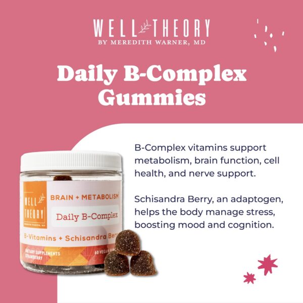 Envase Well Theory gomitas complejo B para energía y cerebro