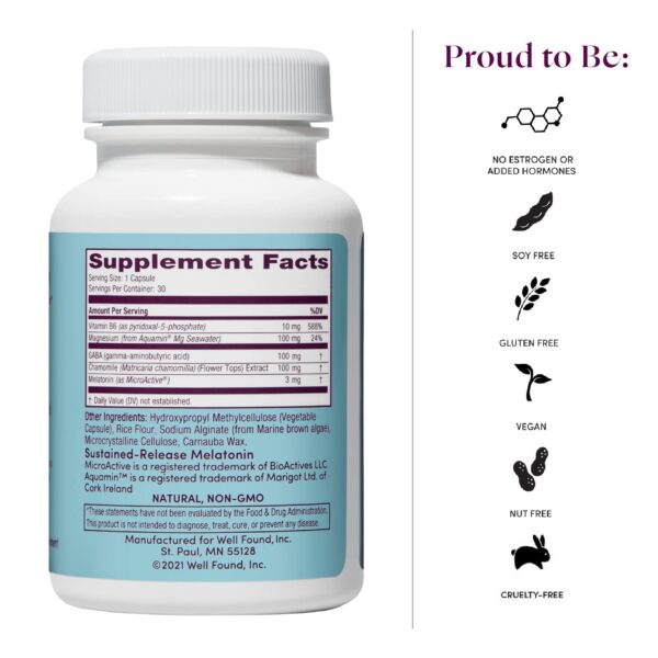 Version 1.0.0 Envase Womaness Let Me Sleep ayuda natural para dormir