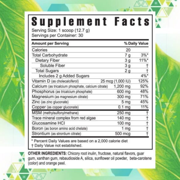 Envase de Youngevity Beyond Osteo FX con sabor a vainilla tropical