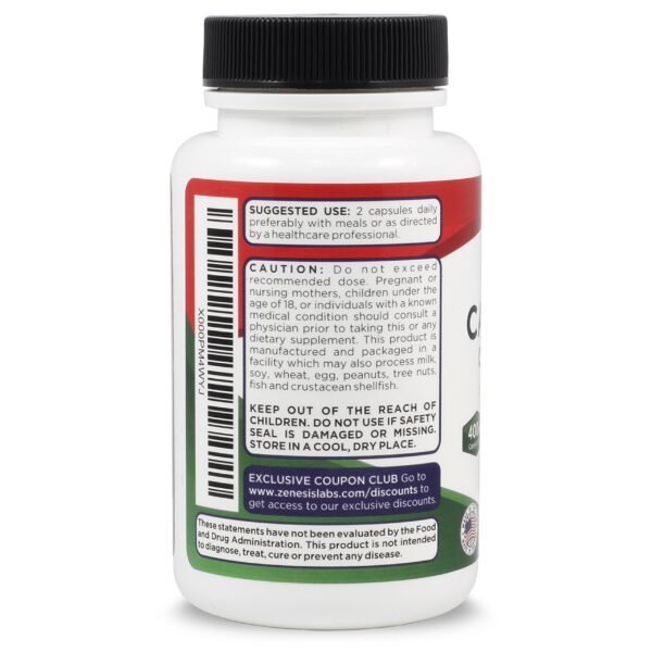 Envase de Zenesis Labs Candida Complex Cleanse Detox