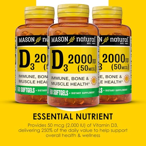 Envases MASON NATURAL Vitamina D3 ultrapotente pack de 3