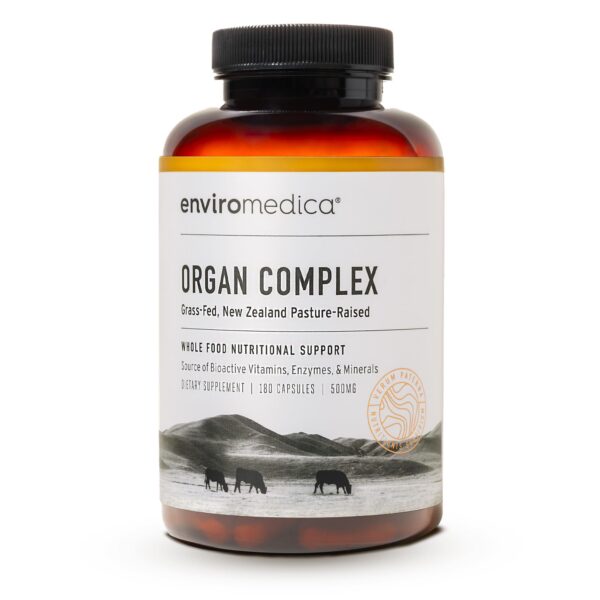 Frasco de Enviromedica Grass-Fed Organ Complex