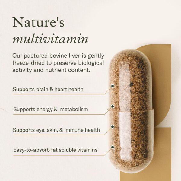 Etiqueta de ingredientes de hígado de res liofilizado