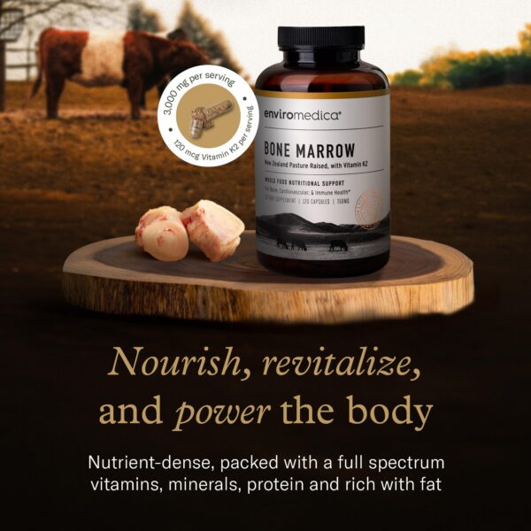 Version 1.0.0 Etiqueta lateral Enviromedica médula ósea NZ 120 cápsulas