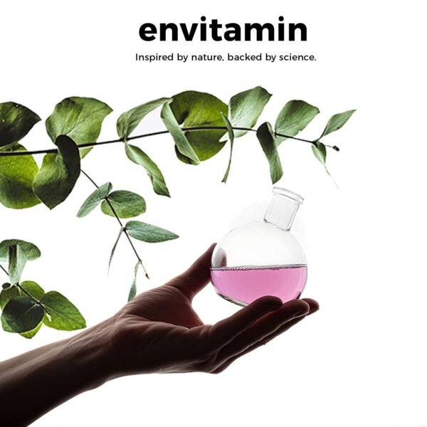 Frasco mostrando información de uso