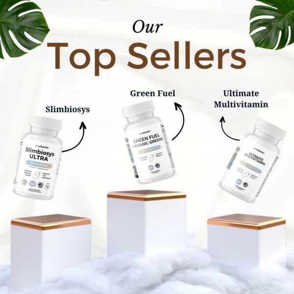 Frente del frasco con logotipos