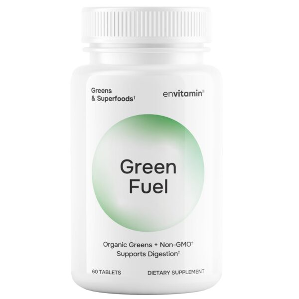 envitamin Green Fuel tableta frente al empaque