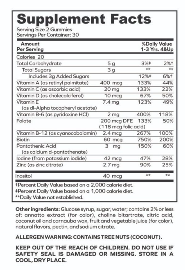 Version 1.0.0 envitamin multivitamínico niños mezcla frutas y verduras
