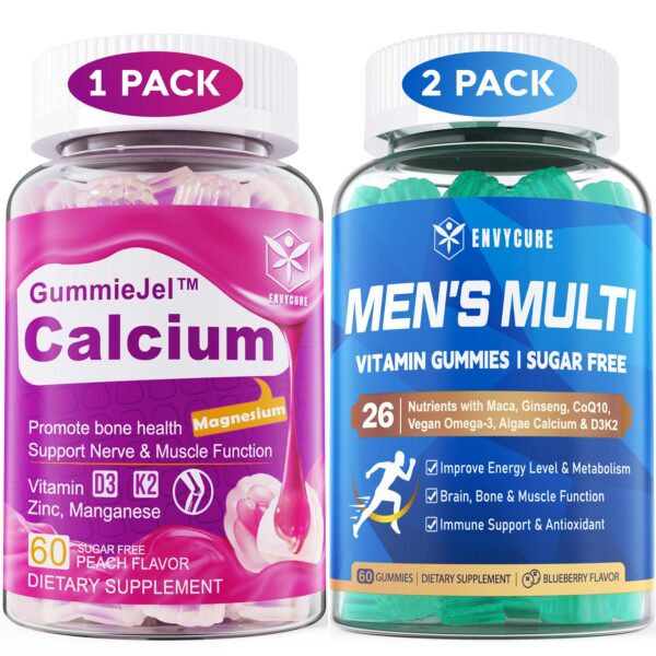 Version 1.0.0 EnvyCure gomitas multivitamínicas sin azúcar para hombres paquete frontal