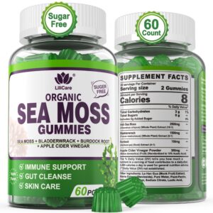 Frente de la botella de Sea Moss gummies EnvyDeal