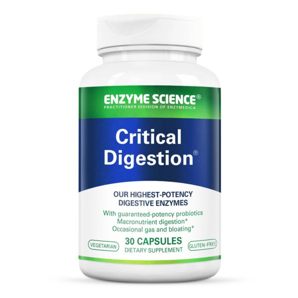 Version 1.0.0 Frente del frasco Enzyme Science Critical Digestion
