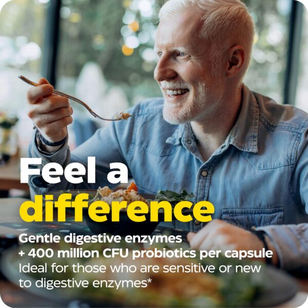 Suplemento Enzymedica Digest Basic con enzimas y probióticos para digestión saludable