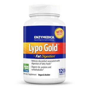 Frasco Enzymedica Lypo Gold enzimas digestivas para grasa