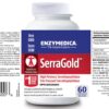 Etiqueta de SerraGold serrapeptasa en frasco