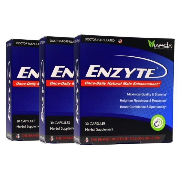 Version 1.0.0 Envase de Enzyte suplemento masculino Vianda para flujo.