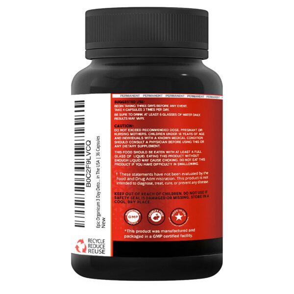 Epic Organicum detox cápsulas limpieza intestinal