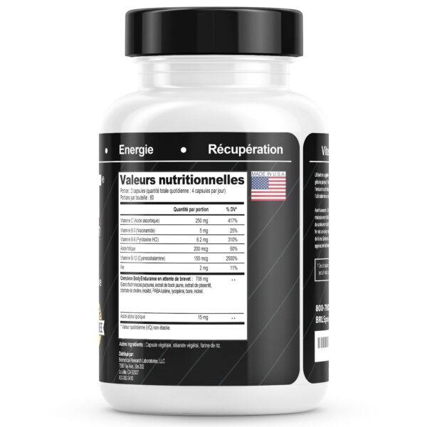 Version 1.0.0 EPO-BOOST envase con información de rendimiento atlético