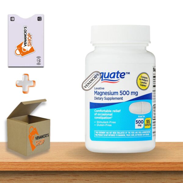 Embalaje frontal de Magnesium Laxative Caplets de Equate