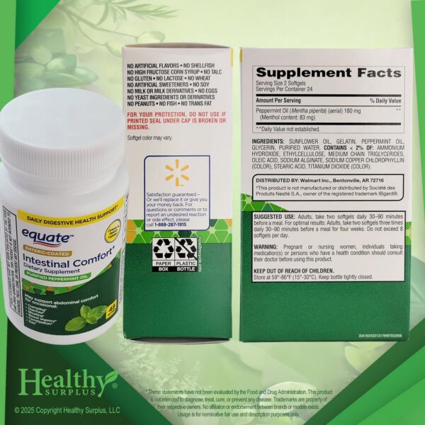 Frasco de Peppermint 48 Softgels