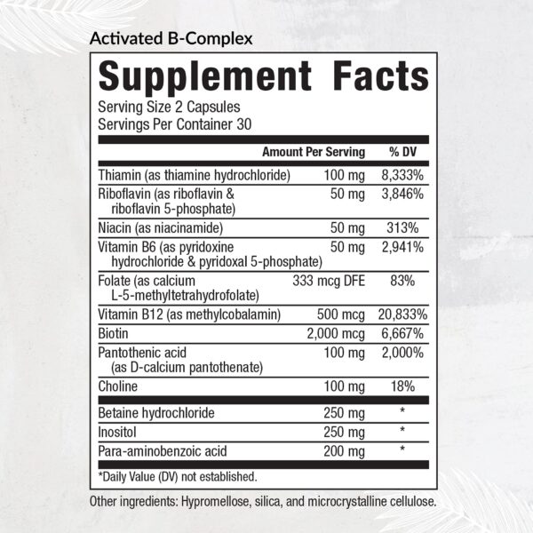 Etiqueta Equilife B Activado + Magnesio