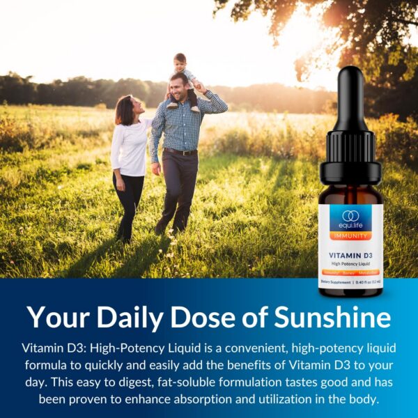 Equilife suplemento vitamina D3 gotas líquidas