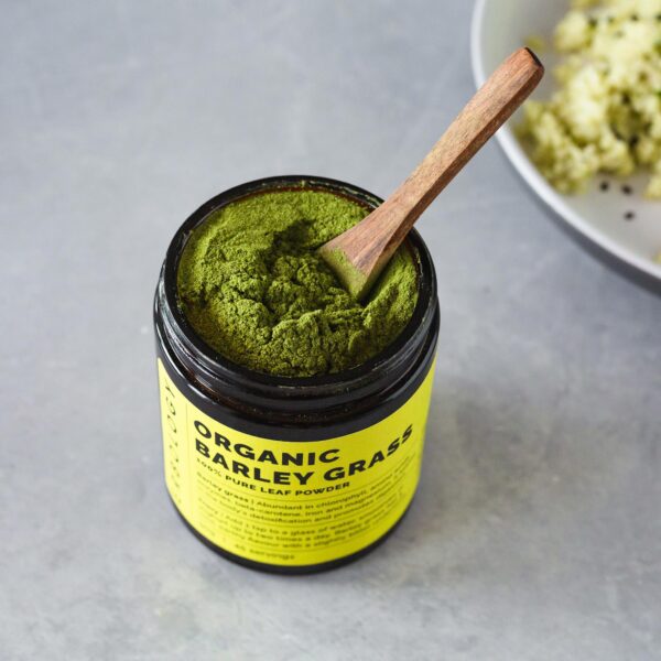 Version 1.0.0 Detalle del polvo nutritivo de hierba de cebada Erbology