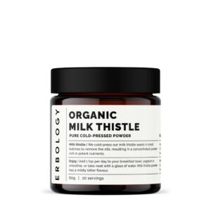 Frasco Erbology polvo orgánico de cardo mariano