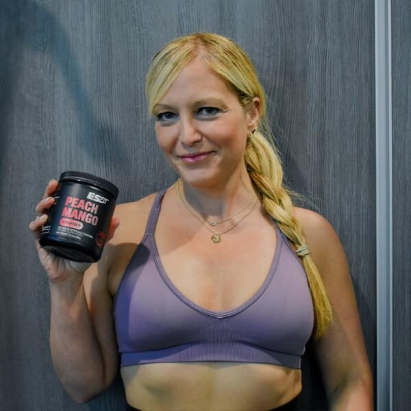 Envase ES FIT Amino+ polvo 40 porciones sabor Durazno Mango