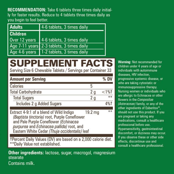 Esberitox fórmula herbal americana para immune