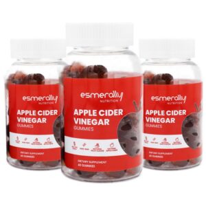 Esmerally gomitas vinagre sidra manzana 180 unidades botella