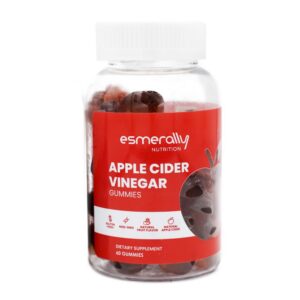 Esmerally gomitas vinagre manzana frasco 60 unidades