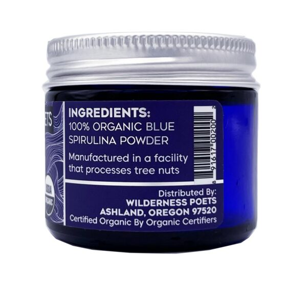 Espirulina azul antioxidante natural para smoothies y postres