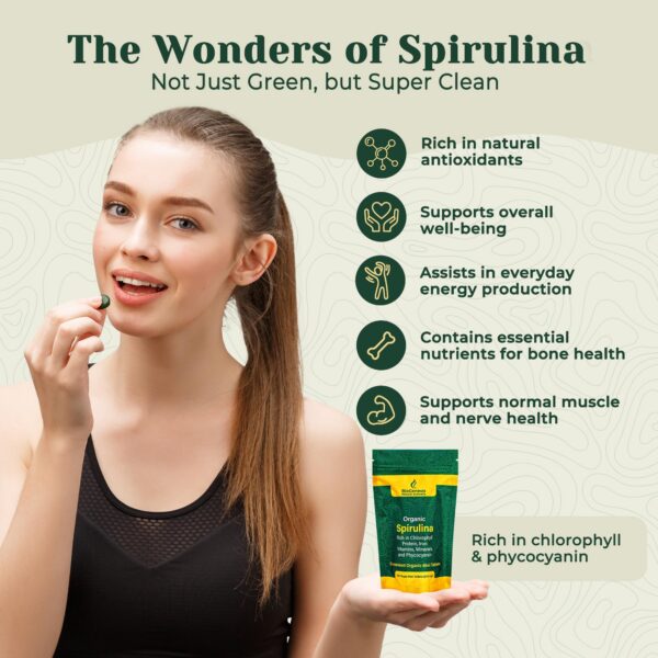 Espirulina Biogenesis tabletas fáciles de consumir