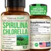 Espirulina y Chlorella cápsulas orgánicas Vimerson Health