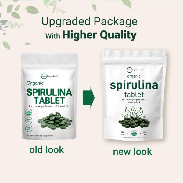 Espirulina orgánica polvo de algas Micro Ingredients