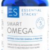 Version 1.0.0 Frasco de Essential Stacks Smart Omega 3 aceite de pescado 60 cápsulas