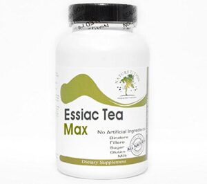 Frasco Essiac Tea Max con 90 cápsulas naturales sin aditivos