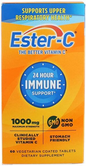Ester C 1000mg caja con 60 tabletas vitamina c antioxidante
